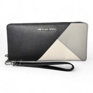 Michael Kors Jet Set Travel Continental Wristlet Wallet Colorblock NEW WITH TAGS
